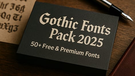 Gothic Fonts Pack Free & Premium Gothic Typefaces (2025 Edition) 3 Gothic Fonts Pack