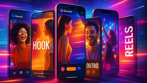 Google Gemini AI Viral Reels & TikTok Frame Prompts – 300+ Short-Form Edits 14 Google Gemini AI reels editing prompts